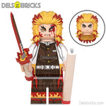 Rengoku Kyoujurou Demon Anime Slayer Custom Lego Star Wars Minifigures Toys