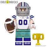 Dallas Cowboys NFL Football Teams Lego Minifigures Custom Toys