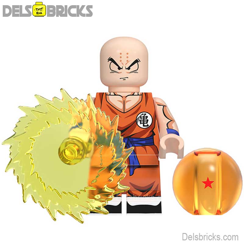 Krillin Dragon Ball Z Super Lego Minifigures Anime Custom Toys NEW