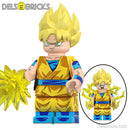 Son Goku Dragon Ball Z Super Lego Minifigures Best Custom Anime Toys Yellow