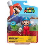 World of Nintendo 4" Action Figure - Ice Mario with Ice Flower