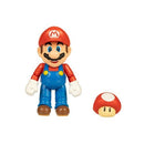 World of Nintendo 4" Action Figure - Mario with Super Mushroom