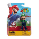 World of Nintendo 4 Inch Action Figure - Luigi with Super Mushroom