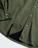 Earl Denim Shirt - Dusty Olive