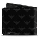 Bi-Fold Wallet - NIGHTWING Issue #1 Welcome to Gotham Cover Pose Logo Black Gray Red