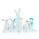 White Bunnies Holding EASTER Letters Figurine 12 Inches