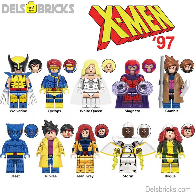 X-Men '97 Set of 10 Lego Minifigures custom toys