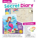 Mermaid Secret Diary Wood Paint Set