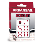 Arkansas Razorbacks Dice Set