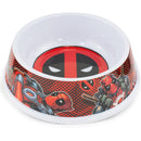 Single Melamine Pet Bowl - 7.5 (16oz) - Deadpool Logo + Deadpool Pose Logo Black Red