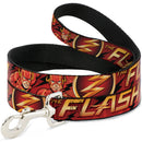 Dog Leash - THE FLASH/Logo3/Poses Black/Red/Gold