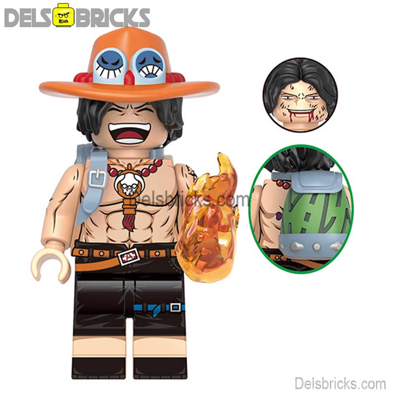 Portgas D Ace NEW ONE PIECE Anime Lego Minifigures custom toys