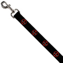 Dog Leash - Deadpool Logo Black/Red/White