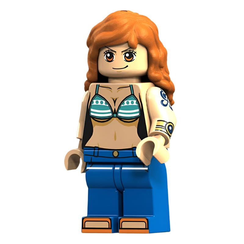 Nami from ONE PIECE Anime classic version Lego Minifigures custom toys