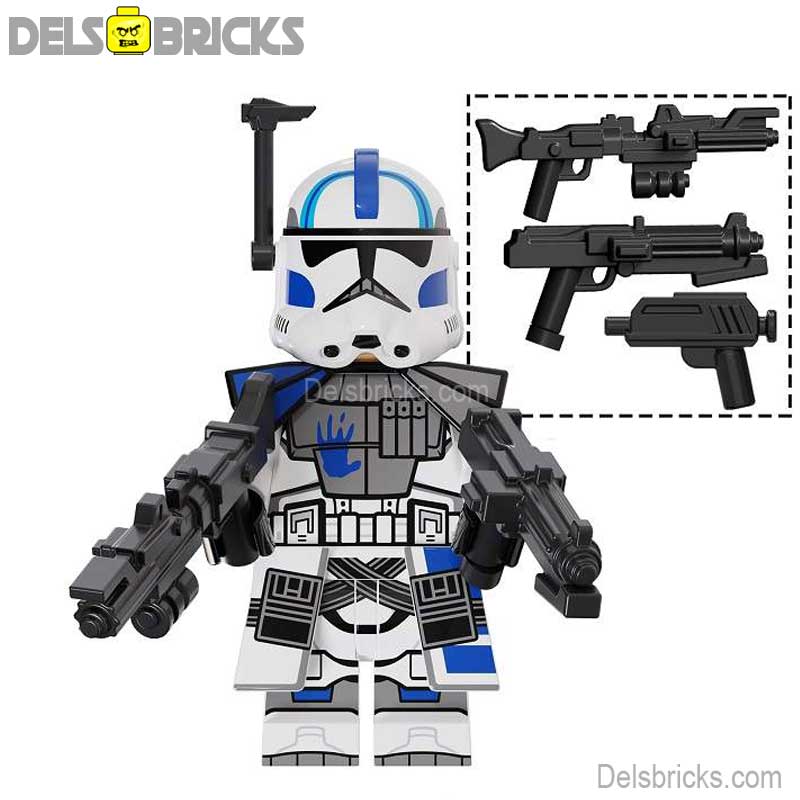 Echo 501st Legion Clone trooper Phase 2 Lego Minifigures Custom Toys