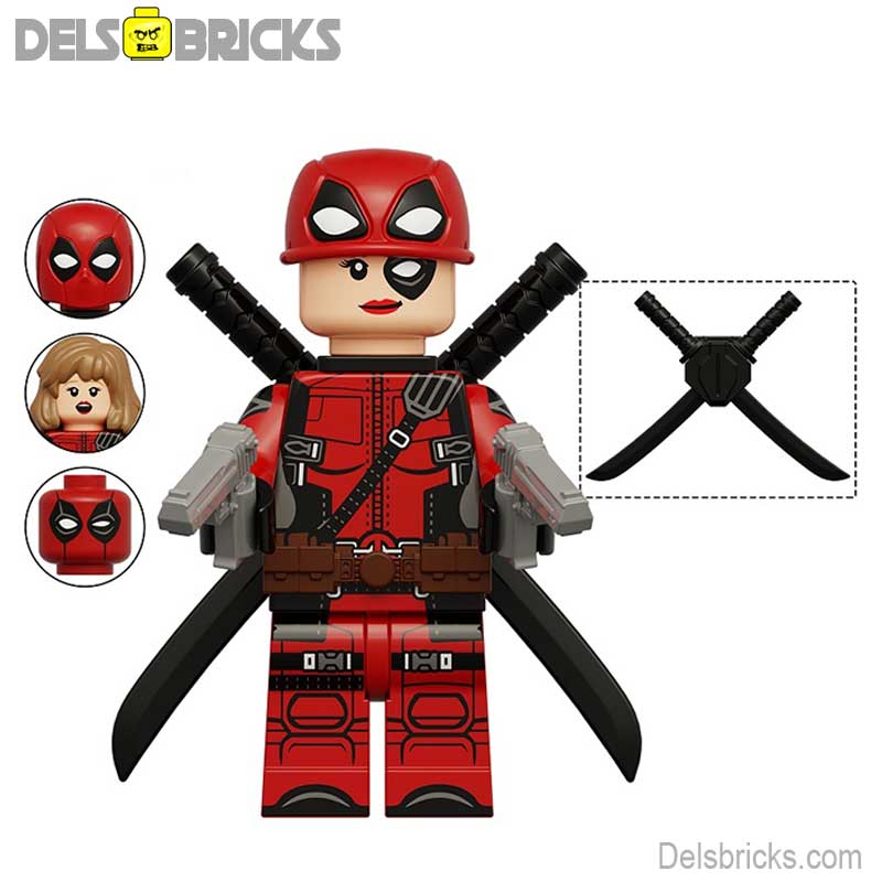 Lady Deadpool marvel Lego Minifigures Custom Toys NEW