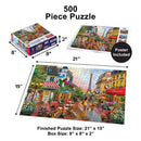 Travel Diary - Parisian Charm 500 Piece Jigsaw Puzzle