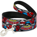 Dog Leash - THE AMAZING SPIDER-MAN Stacked Comic Books/Action Poses