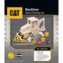 CAT - Caterpillar Backhoe Wood Craft & Paint Kit