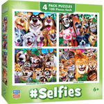 Selfies 100 Piece Jigsaw Puzzles 4-Pack