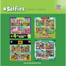 Selfies 100 Piece Jigsaw Puzzles 4-Pack