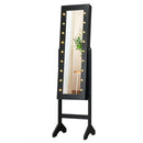 Mirrored Jewelry Cabinet Armoire Organizer w/ LED lights