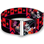 Cinch Waist Belt - HARLEY QUINN Bomb Poses Suits Black Purple Red