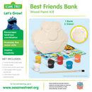 Sesame Street - Best Friends Bank Wood Craft & Paint Kit