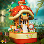 YCC Building Blocks: Emma Rotating Music Box Mushroom House Interactive Toy Kouhigh Toys 