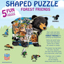 Forest Friends - 100 Piece Shaped Jigsaw Puzzle