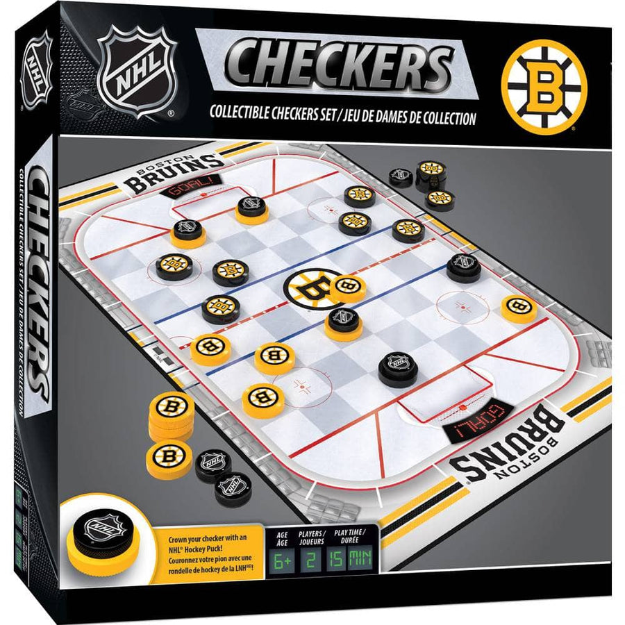 Boston Bruins Checkers Board Game