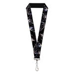 Lanyard - 1.0" - Batman 4-Vivid Action Poses Black