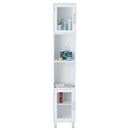 71 Inch Tall Tower Bathroom Storage Cabinet and Organizer Display Shelves for Bedroom