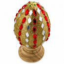 Mirrors and Jewels Wooden Easter Egg