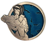 Zen Monkey: Antique Gold Faye - Cowboy Bebop Enamel Pin