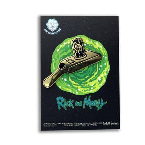 Zen Monkey: Golden Portal Gun - Rick and Morty Enamel Pin