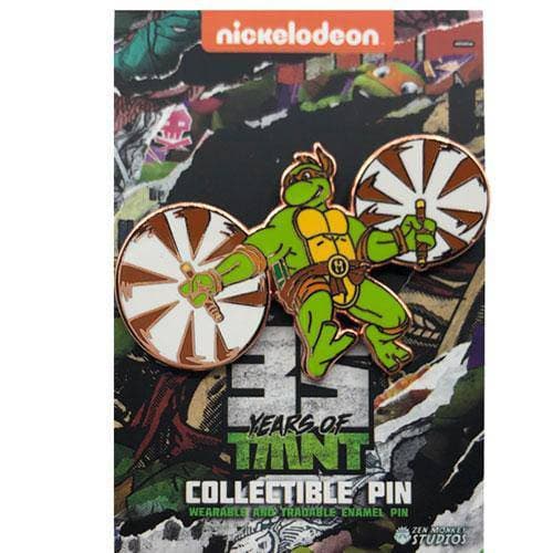 Zen Monkey: Leaping Michelangelo Rose Gold (35th Anniversary) - Teenage Mutant Ninja Turtles Pin