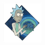 Zen Monkey: Rick Holding The Crystal Skull (SEASON 4 | EPISODE 3) - Rick and Morty Enamel Pin