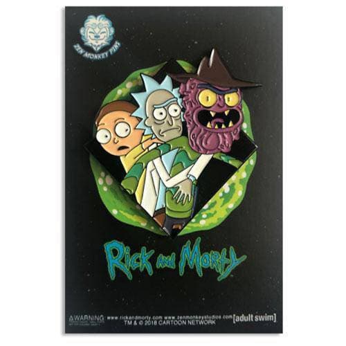 Zen Monkey: Scary Terry's Piggyback Ride (Famous Moments) - Rick and Morty Enamel Pin