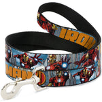 Dog Leash - IRON MAN w/Avengers Logo Cityscape