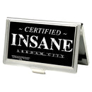 Business Card Holder - SMALL - CERTIFIED INSANE-ARKHAM CITY FCG Black White