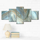 Abstract Pearlescent Layers Wall Art