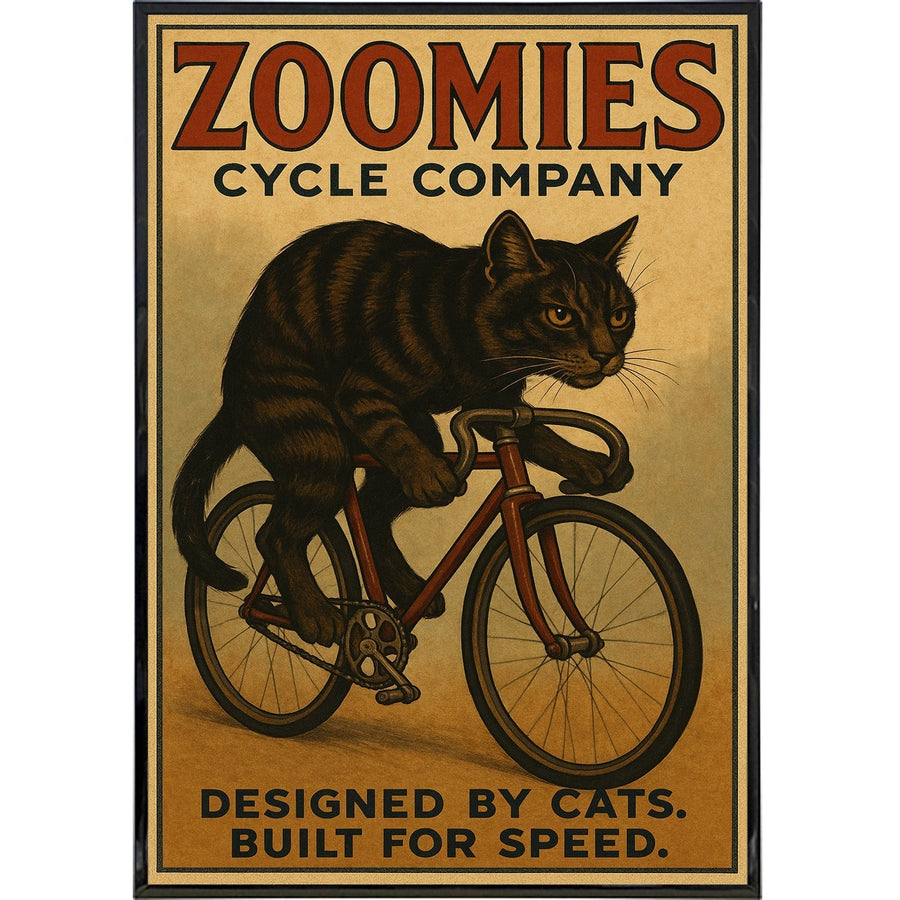 Zoomies Cycle Company Poster Print