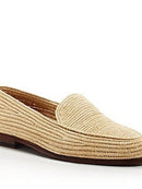 CASABLANCA1942 Mens Beppe Raffia Apron-Toe Loafers