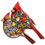 Shapes - Cardinals 1000 Piece Shaped Jigsaw Puzzle