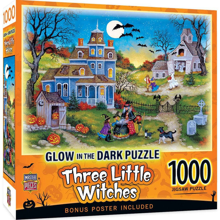 Glow in the Dark - Three Little Witches 1000 Piece Jigsaw Puzzle