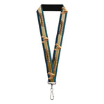 Lanyard - 1.0" - AQUAMAN 2017 Icon Scales Stripe Blues Golds