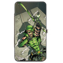 Hinged Wallet - Green Arrow Shooting Pose + Year One Cover Pose White