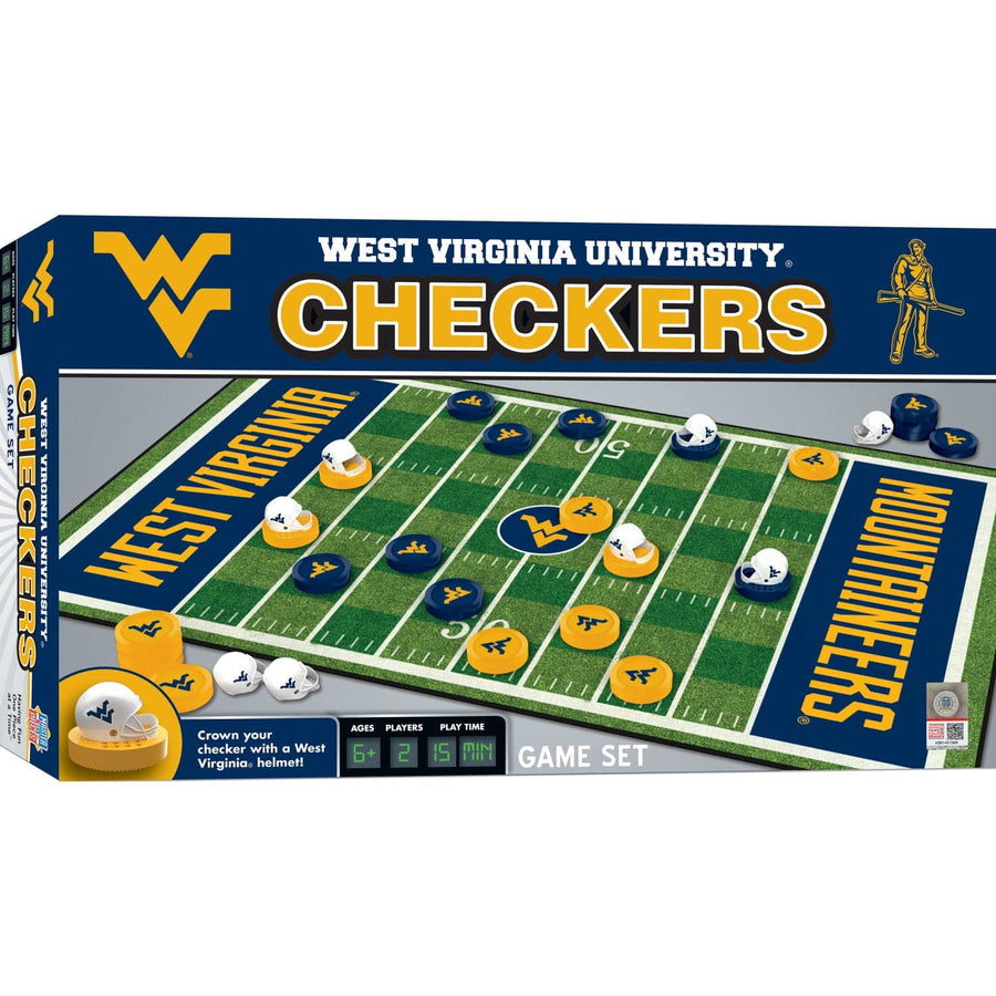 West Virginia Mountaineers NCAA Checkers Board Game