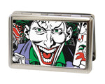 Business Card Holder - LARGE - Joker Face w Pistol CLOSE-UP FCG